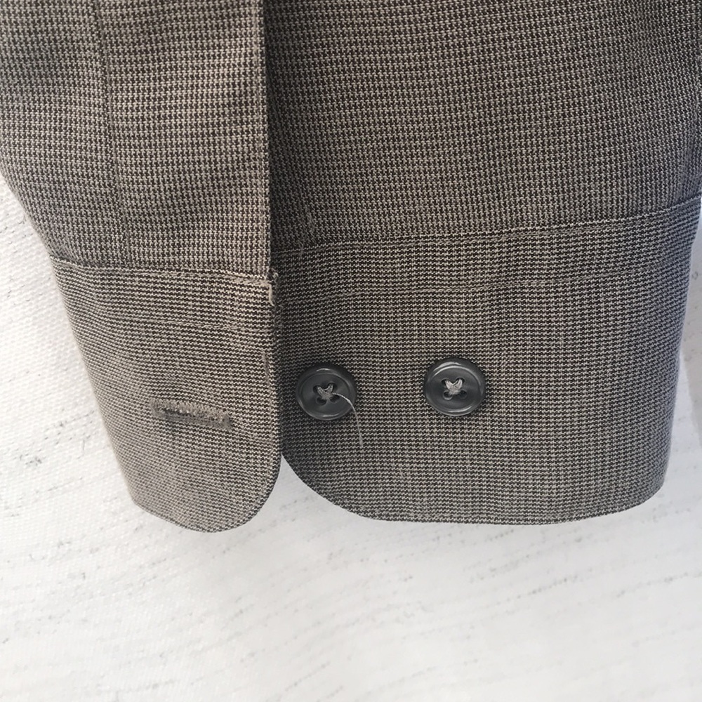 Button down casual men shirt by Perry Ellis size L Olive brown - Picture 7 of 8